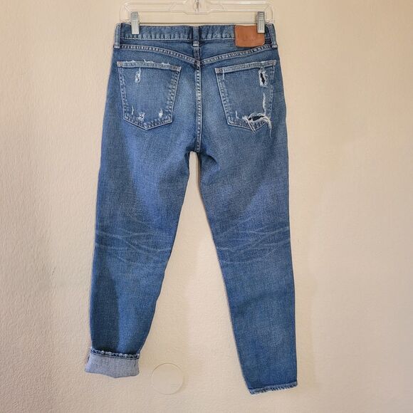 MOUSSY VINTAGE Lenwood Distressed Mid Rise Skinny Jeans Size 27 Japan Selvedge - Picture 9 of 9